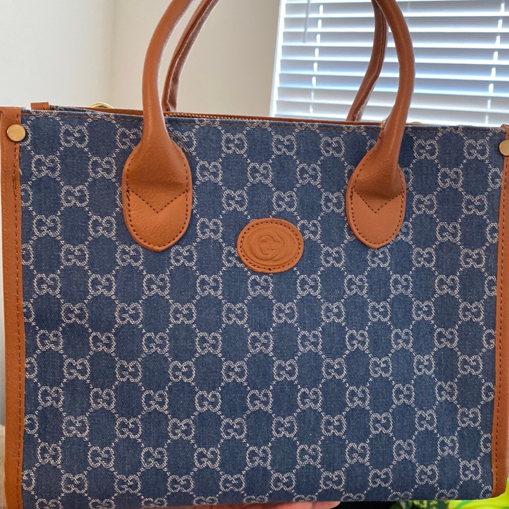 Denim tote bag
